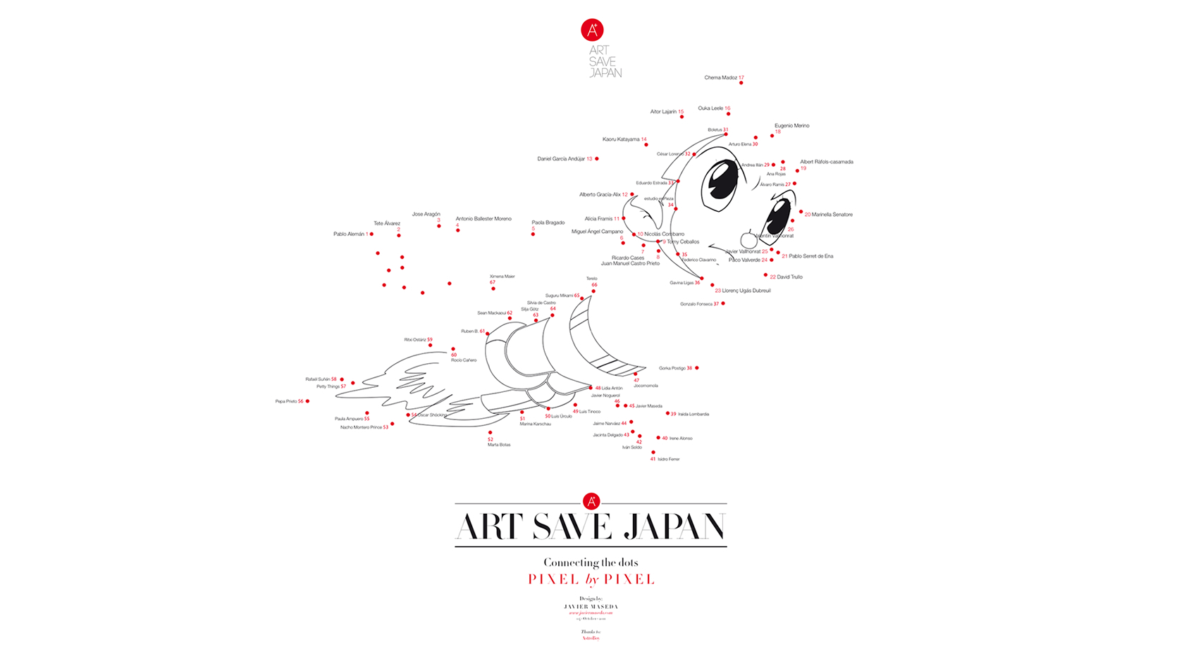 Art Save Japan - Poster Astroboy - Javier Maseda Design